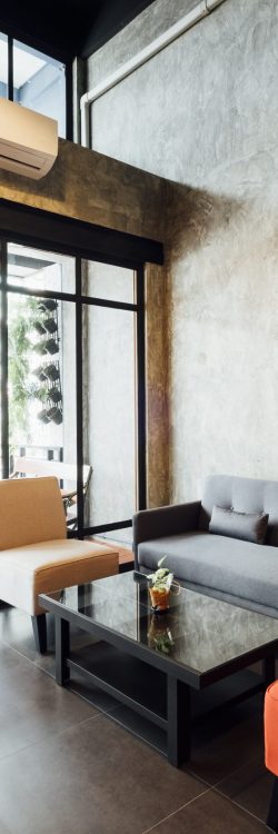 cafe and living room loft style
